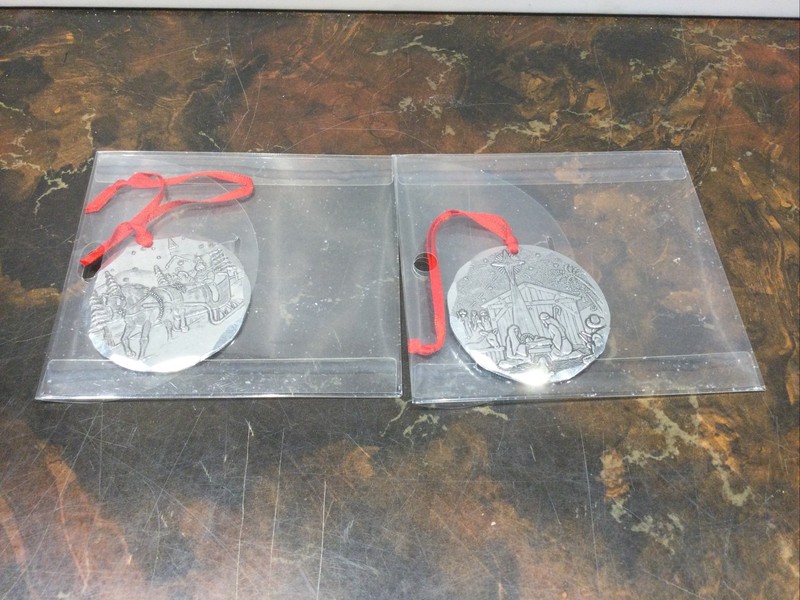 Wendell August Forge Christmas Ornaments 2013 And 2014￼