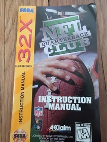 NFL Quarterback Club (Sega 32X, 1995) Complete CiB Great Condition