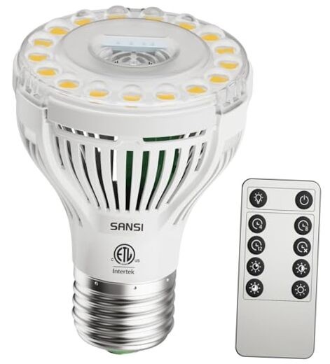 Bulb, Full Spectrum With Remote Control, Auto On 5 Watts