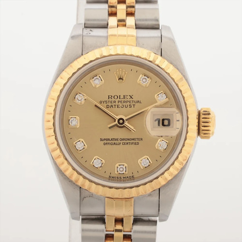 Rolex Lady Datejust 69173G SS×YG SS×YG AT Champagne-Face