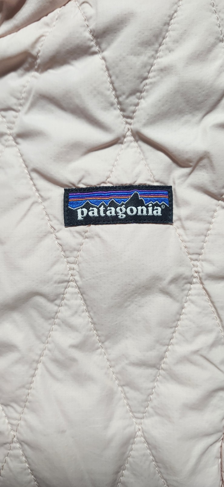 NWOT Patagonia Kids Girls Nano Puff Jacket Size L 12 Pink Diamond Quilted image 2