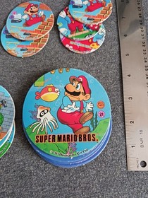 Super Mario Bros. 150 Menko Disc Trading Card Lot Nintendo Famicom