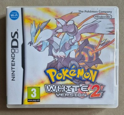 Original Rare Nintendo DS Pokemon White Version 2 Game Cartidge, Case & Manuals
