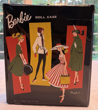 Mattel Original Vintage 1961 Black Ponytail Barbie Doll Case for 11.5 in