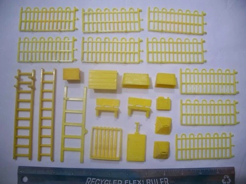 23 RARE MARX WW11 YELLOW IWO JIMA NAVARONE 1/32 54MM 60MM PLAYSET