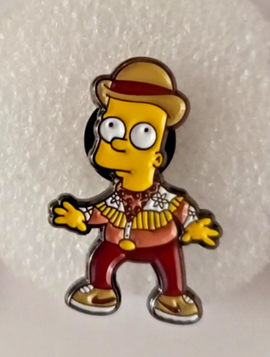 #ad BART SIMPSON PIN 2 OR MORE PINS SHIPPING $5.49 SPEND $20 SHIPPING IS FREE $3.49