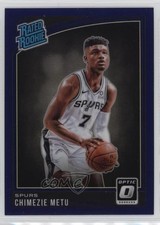 2018-19 Panini Donruss Optic Rated Rookie Purple Prizm Chimezie Metu #195 0s5s