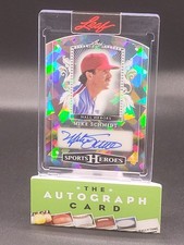 2025 Leaf Sports Heroes Mike Schmidt Hall Heroes Auto #/35 Plaque Card