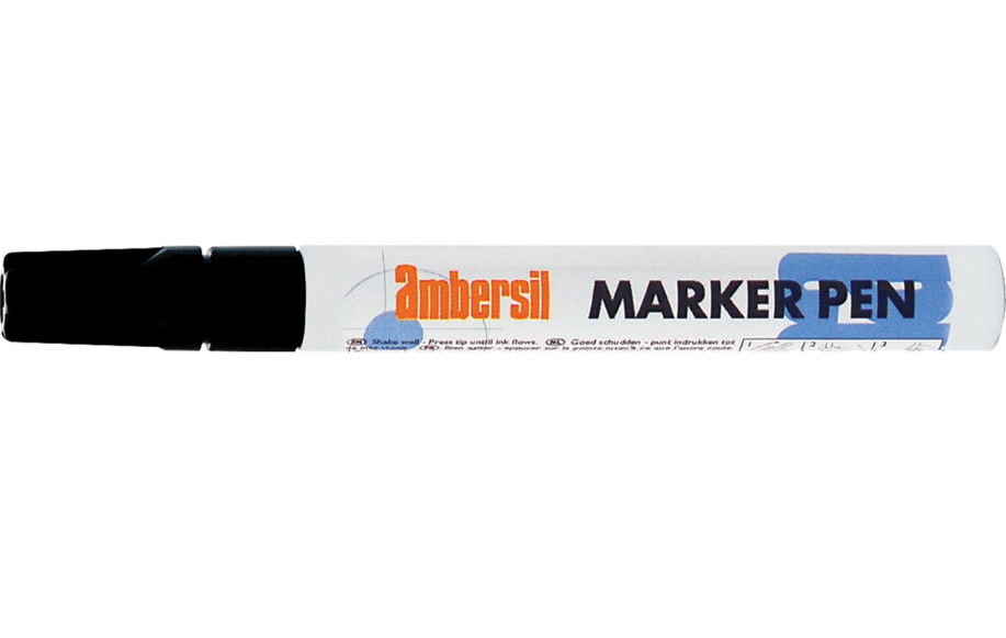 Ambersil 3MM Nib Paint Marker Pen Black (Packs of two)  6190050007