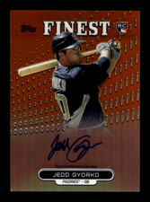 2013 Topps Finest Jedd Gyorko #RA-JG Rookie Autograph Orange /99