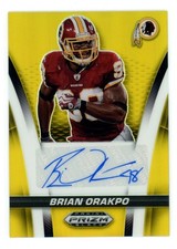 2025 Panini Prizm Black Brian Orakpo Gold Prizm Auto /10