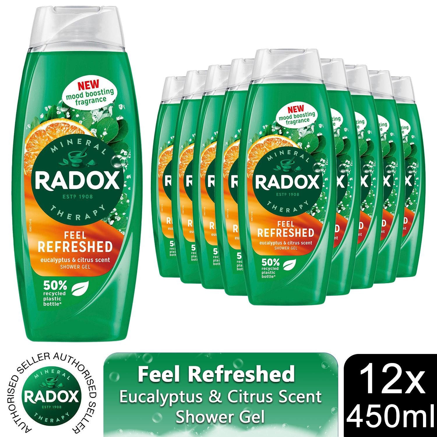 Radox Mineral Therapy Feel Refreshed Shower Gel 450ml - Pack of 6 - Image 8