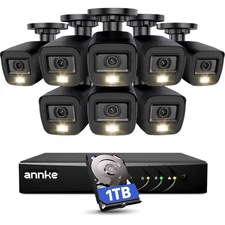 Outdoor Security Camera System 8CH 3K Lite DVR 8  Cameras Night Vision