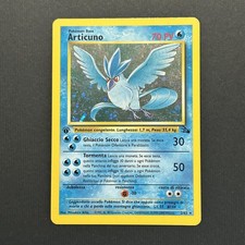 CARTA POKÉMON ARTICUNO 2/62  PRIMA EDIZIONE FOSSIL HOLO ITALIANO-EX