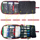 20L First Aid Medical Backpack, Red EMT Bag, Empty, Removable Pouches, MOLLE