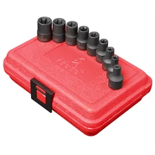 Sunex 3670SE 9 Pc. 3/8" Drive External Star Impact Socket Set