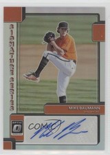 2022 Panini Donruss Optic Signature Series Holo Prizm Mike Baumann Auto 05ov