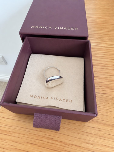 Monica Vinader Aria Ring Sterling Silver Statement Ring Boxed Unworn