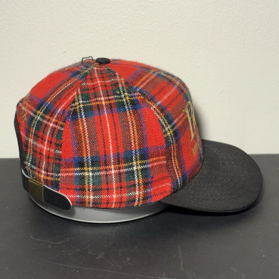 Gorra Bud Beer King Of Beers a Cuadros Snapback Camionero Bordada Roja De Colección Foto 2 de 4