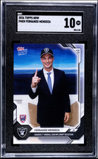 2026 Fernando Mendoza Topps Now - SGC 10 GM Gem Mint FMEN Draft #1 Pick (RC)