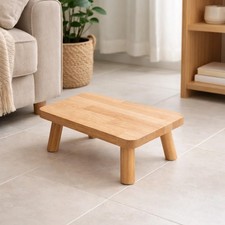 Small Wooden Stool for Kids and Adults &ndash; Pine Wood Step Stool, Plant Stand