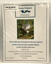 2007 Orenco Originals Counted Cross Stitch Pattern View of Bay Through the Woods