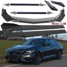 Carbon Fiber Front Bumper Lip Splitters Side Skirt Strut Rod For Genesis G70 G80 Carbon Fiber Front Bumper Lip Splitters Side Skirt Strut Rod For Genesis G70 G80