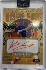 Wild Card Allumination Rising Son Konnor Griffin 1/1 AUTO #1 Prospect Pit Pirates