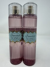 2x Bath  Body Works Sweetest Song Fine Fragrance Mist 8 Oz Free Ship 
