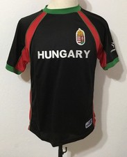 Vintage 90's Lancast Hungary Black Soccer Jersey Men Small