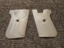 Custom Smooth Grips Bryco, Jennings, Jimenez JA22,JA25 Flip Safety Pearl White