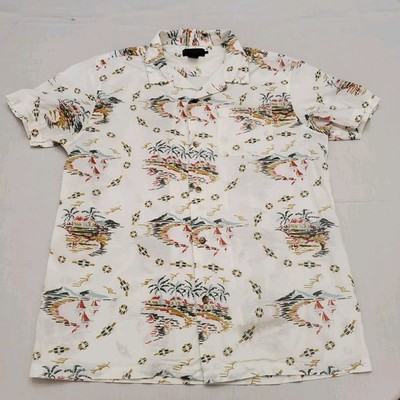 Pendleton Men's Short Sleeve Aloha Shirt in Hula Print Size L