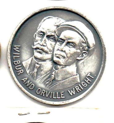 Wright Bros - First Powered Flight - Plane pic medal