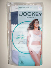 3 Pair Women's Jockey Classic Comfort French Cuts - Size 5 S -New in Pkg.