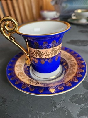 Bremer & Schmidt Eisenberg Mokkatasse + Untertasse  kobalt