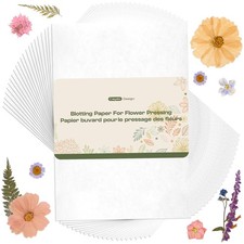20pcs Large 9.8" x 7.8" Blotting Paper for Flower Press Kit 8.3"x11.8", Highl...