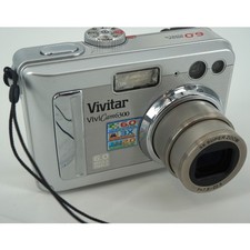 Vivitar ViviCam 6300 Silver Digital Camera 6.0MP 3x Optical Zoom Vintage Digicam