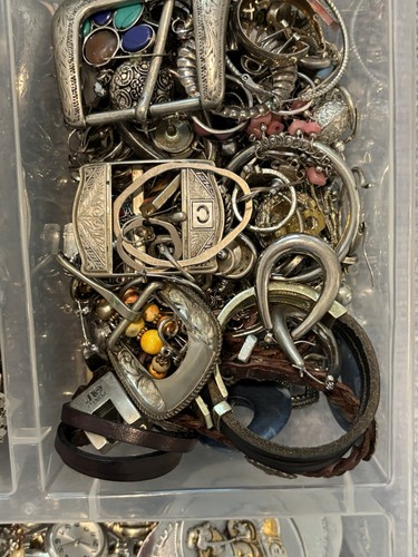5 .1 Lbs Sterling And Silver Tone Vtg - Mod Jewelry - Picture 11 of 14