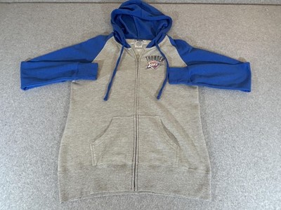 Oklahoma City Thunder Jacket Mens Large Hoodie Sweatshirt Zip NBA Basketball OKC