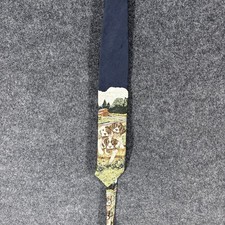 Endangered Species Tie Men Blue Dog Print Classic One Size Elastic