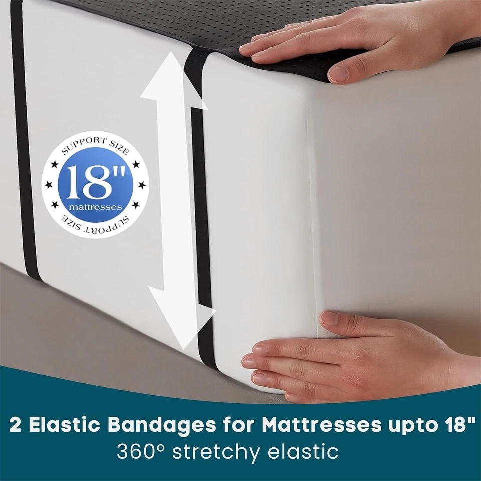 Alfombra de puesta a tierra para cama tamaño king (27''x78') alfombrilla de cama de puesta a tierra conectada a tierra Foto 3 de 4