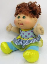 Cabbage Patch Kids Red Hair Green Eyes Plush Doll.