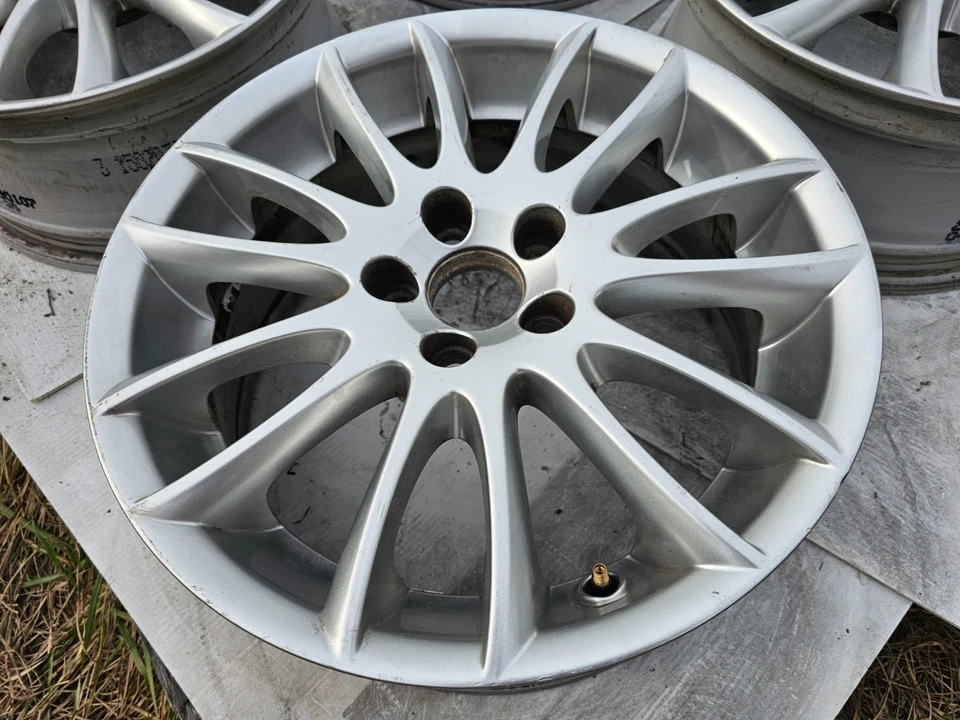 2007 - 2010 Volvo 17" Genuine OEM Wheel C70 S70 Rim SADIRA Silver 17x7.5 +45 - Image 2 of 4