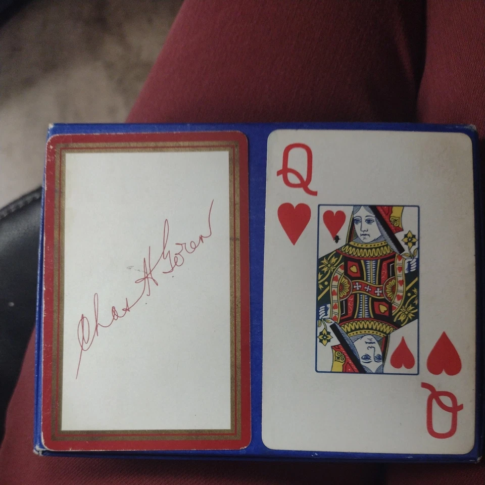 Vintage Chas Goren Point Count Bridge Cards Autograph Series - Image 2 of 4