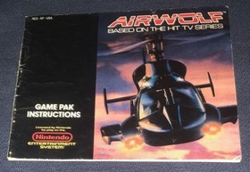 Juego Airwolf con manual (Nintendo NES, 1989)