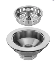 Jaclo 2806-PEW Brass Duo Strainer for Kitchen Sinks in Pewter