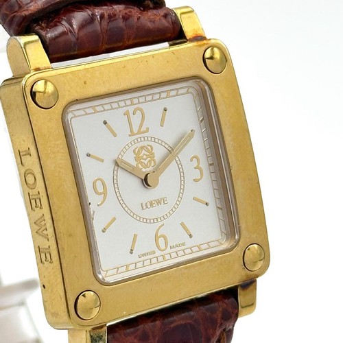 Loewe Women Watch 150Th Anniversary Square Quartz 1720 Limited Edition VHTF Desi
