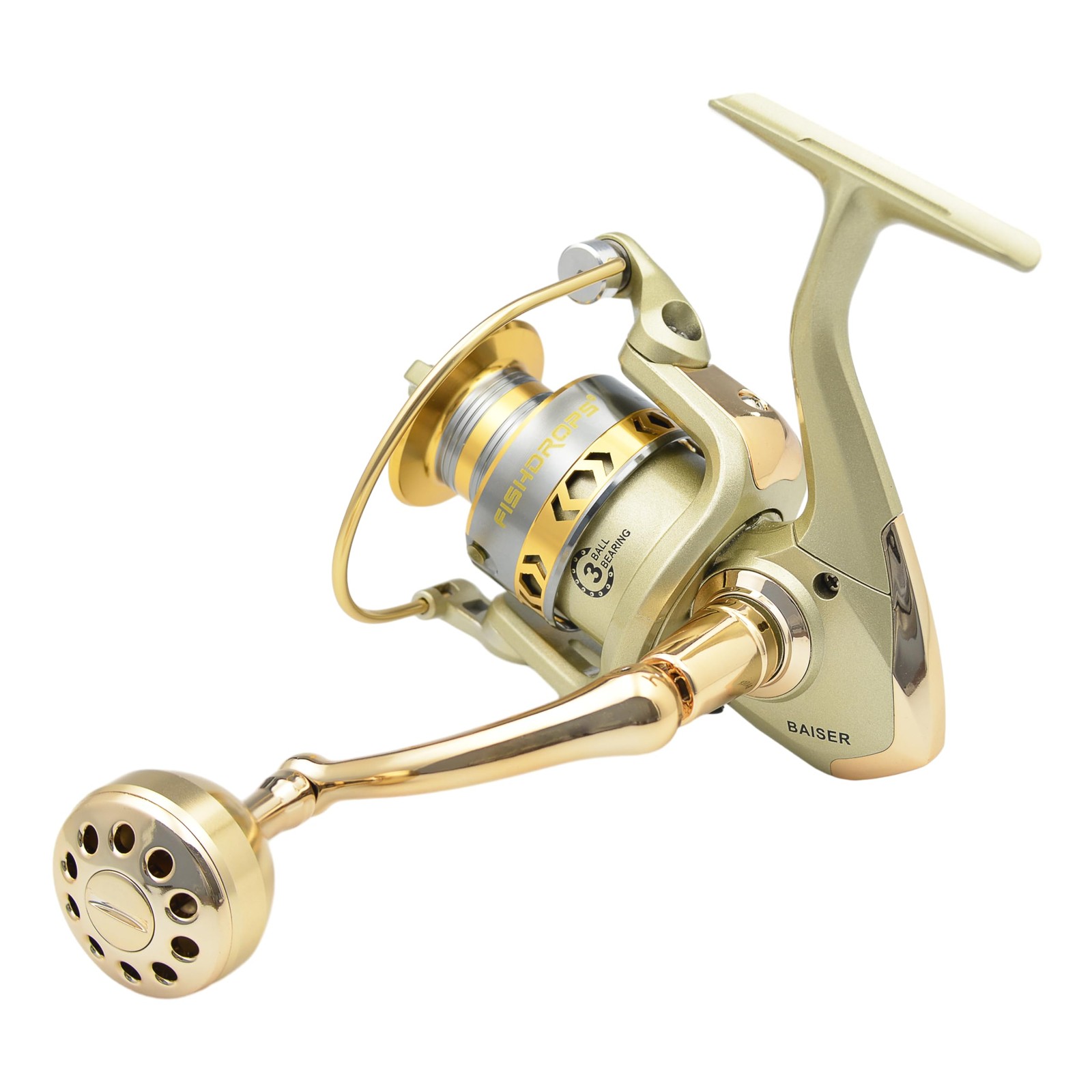 Lightweight Spinning Fishing Reel, 15.5 LB Drag, High Speed Ultra Smooth