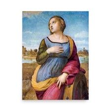 Raphael Raffaello Sanzio Saint Catherine Christian Catholic Art Print