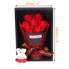 NSESSHome 7Pcs Rose Flowers Gifts for Women, Rose Bouquet, Birthday Gifts for He